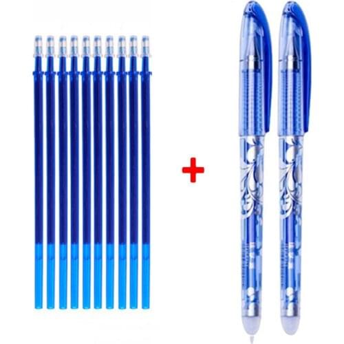 Erasable gel pen blue black ink gel pen erasable refill erasable pen washable handle writing stationery gel pen