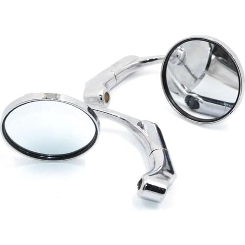 BJMOTO Universal Motorcycle Mirror Scooter Motocross Back Side Mirrors Rear View Mirror For Most Street Bike with 10MM Adapter