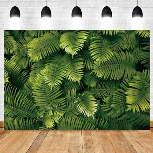 Yeele Summer Tropical Jungle Green Leaves Birthday Photography Backdrops Vinyl Photographic Background Photocall Photophone Prop