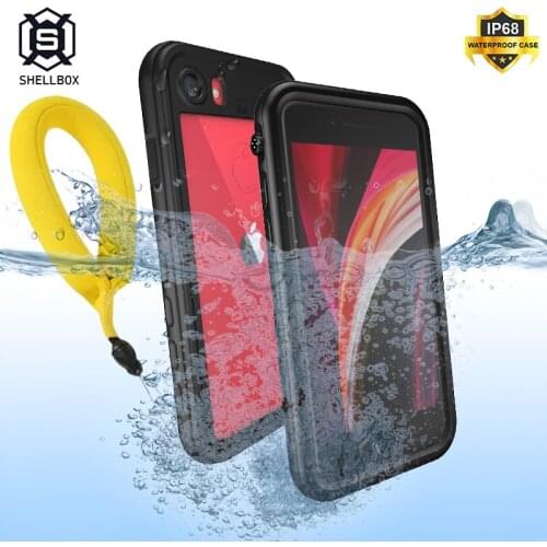 Shellbox Waterproof Case for iPhone SE 2020 Shockproof Case for iPhone 11 Pro Max XR XS Max Swimming Cover for iPhone 7 8 Plus