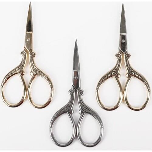 10.8cm Long Stainless Steel eyebrow comb scissors manicure nail cuticle Trimmer scissor Beauty Makeup Facial Hair Remover Tool