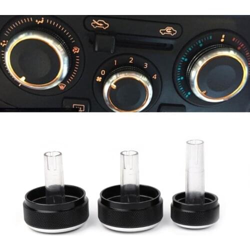3 Pcs A/C Car Styling Air Condition Panel Control Switch Knob For Volkswagen VW GOLF 4 MK4 Bora Passat B5