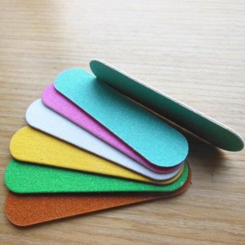 500 pcs mixed colour mini wood nail file for baby use wooden emery board nail art tool free shipping