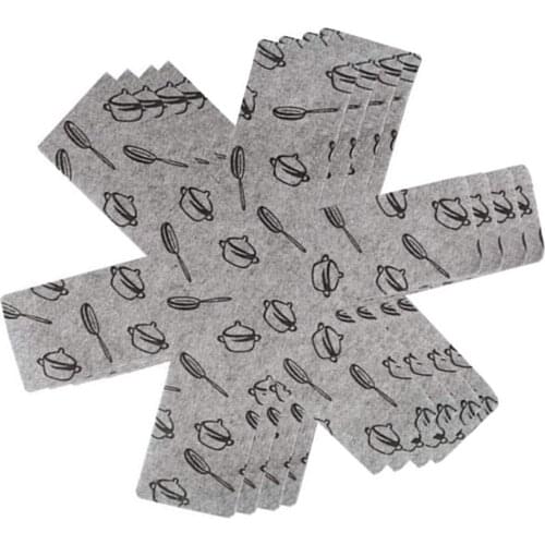 8pcs Pot Protectors 15 Inch Diameter Divider Pads for Separating Pots Skillets Glass Bowls Plates