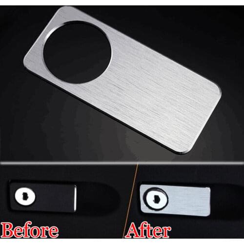 Aluminum Interior Glove Box Handle Cover Trim Car Styling Sticker For Mercedes Benz E C Class GLK X204 2008-2015 Car Accessories