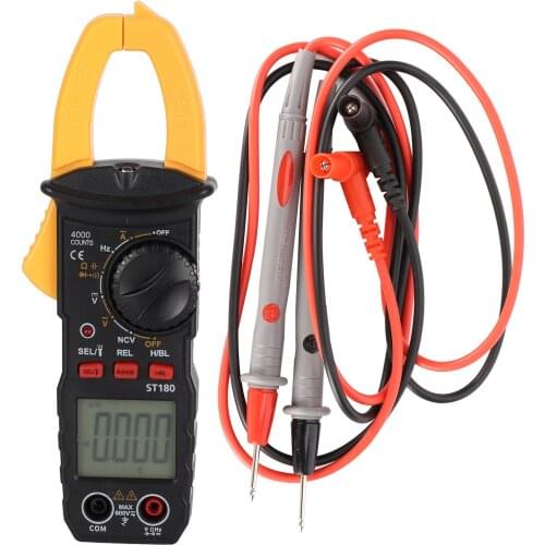 ST180 Digital Clamp Multimeter AC/DC Voltage Meter Intelligent Ammeter Voltmeter Ohmmeter