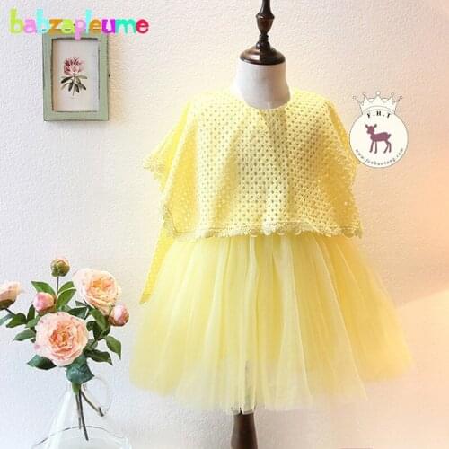 0-7Year/2016 New Summer Kids Girls Dresses Wedding Party Lace Dress Baby Girls Clothes Toddler Princess Children Clothing BC1042