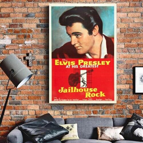 Customized Prints music Cover Elvis Presley vintage Wall Art Poster Canvas Cloth Paintings For Living Room Decor
