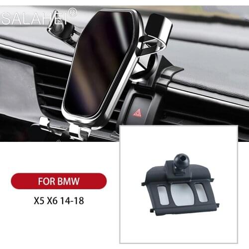 Cool Car Mobile Phone Holder For BMW X1 X2 16-20 X4 18-20 X5 X6 14-18 X5 X7 19-20 Air Vent Mount Cell Phone Holder Stand Cover