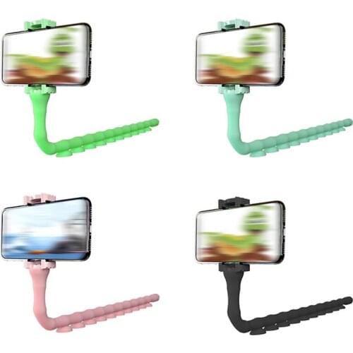 Phone Bracket with Suction Cup Caterpillar Cell Phone Holder for Kitchen Windshield Bed NK-Shopping