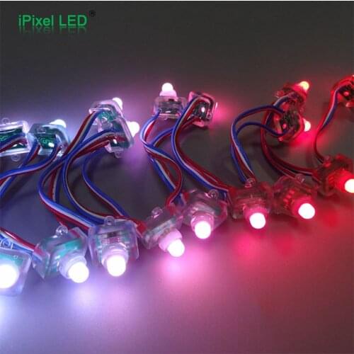 12mm WS2801 IC addressable flat pixel led