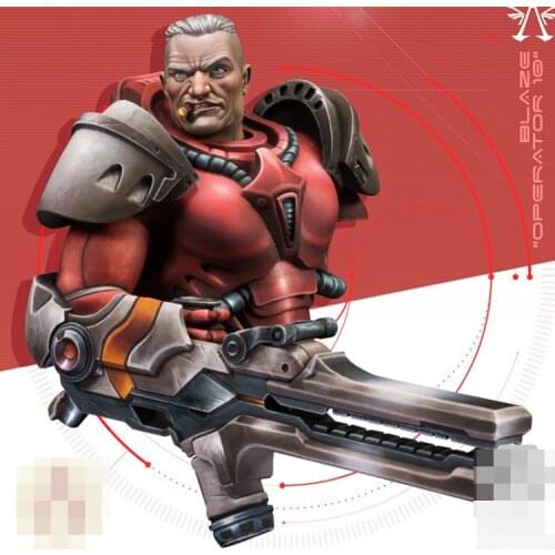 1/12 BLAZE OPERATOR 10, Resin Model Bust GK, Mechanical Warrior Series, Unassembled and unpainted kit