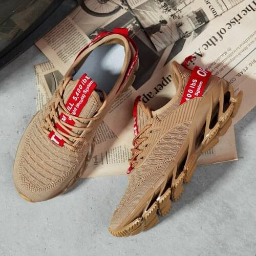 Fashion sneakers men knitted sports shoes adult teenager tennis chunky casual sneakers male summer cool shoes running