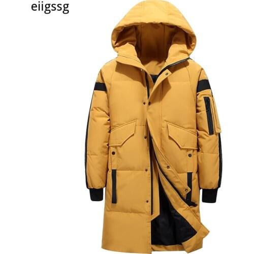 2021 Teens New Winter Mens Down Jacket Stylish Male Down Coat Thick Warm Man Clothing Brand Mens Apparel Warm Parka 1910
