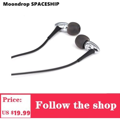 New Moondrop SPACESHIP HiFi Bass In Ear Headphones HIFI DJ Running Sports Earphone Flat Earbuds Earphone For Phones