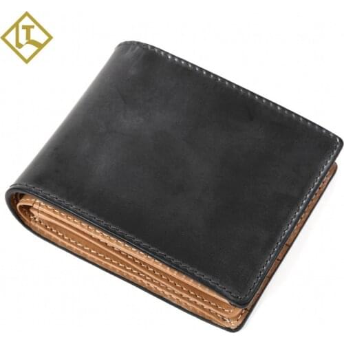 Mens New Head Layer of Cofskin Loose Sheet Large Capacity Zero Wallet Wallet Customized Anti-magnetic RFID Leather Wallet