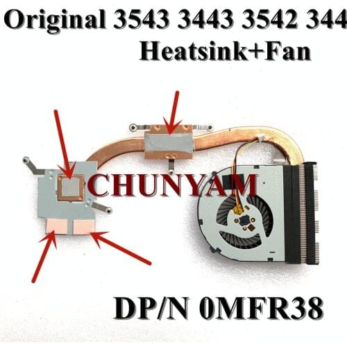 Original NEW For Dell inspiron 3542 3543 3442 3443 5748 5749 Radiator Laptop Heatsink + FAN Cooling MFR38 0MFR38 100%tested