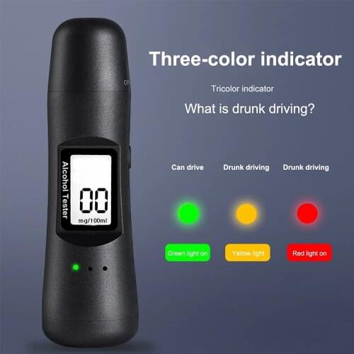 Q9 Portable Non-Contact Alcohol Breath Tester with Digital Display Screen USB Rechargeable Breathalyzer Analyzer High Accuracy