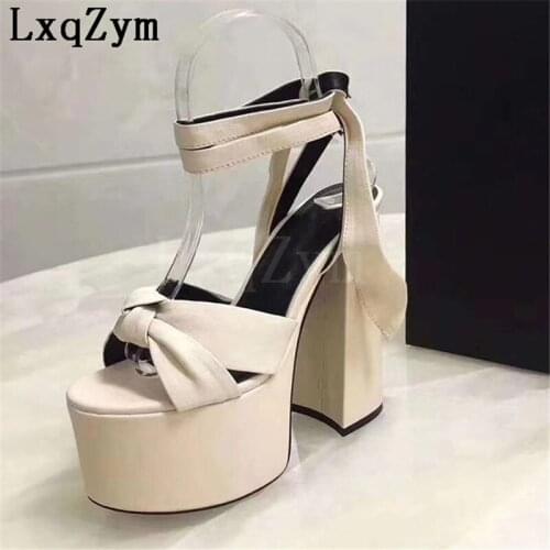 Luxury Brands Womens Sandals Genuine Leather Wedge 10.5 CM Heel Height Ladies Shoes High Heels Zapatos