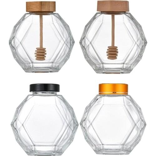 380ML Hexagonal Jam Jars , Transparent Jam Jar Bottles for Jams, Honey, Wedding Favors, Shower Favors, Baby Foods, DIY Spice