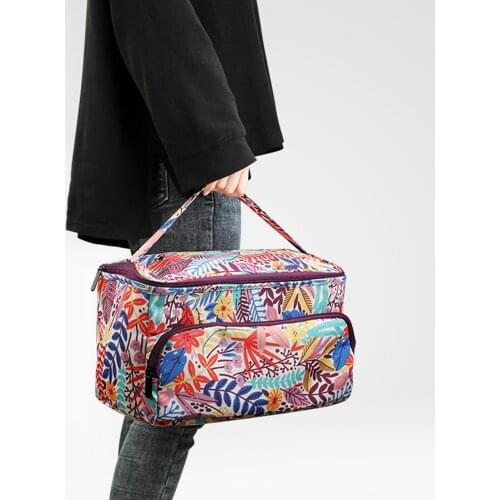 Yarn Storage Bags Travel Knitting Bags Crochet Yarn Storage Empty Organizer Yarn Knitting Tote Bag for Crochet Hooks and Needles