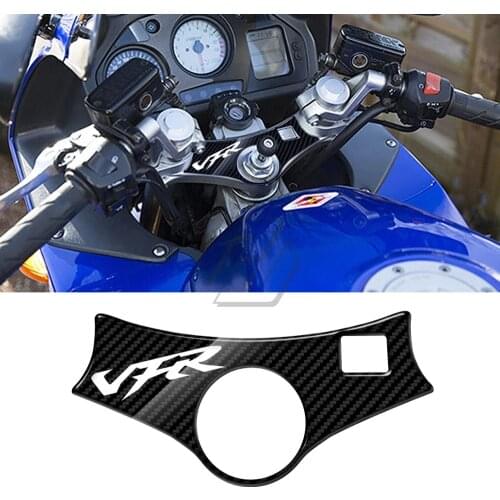 3D Carbon-look Upper Triple Yoke Defender Case for Honda VFR800 Up To 2001