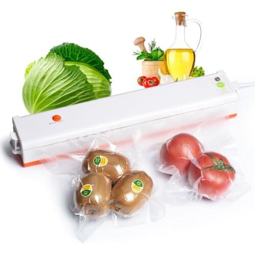 220V Household Food Vacuum Sealer Packaging Machine Film Sealer Vacuum Packer Including 15Pcs Bags
