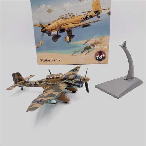 1/72 Scale Germany WWII Airforce JU-87 Fighter Air Force Diecast Aircraft Plane Model Alloy AirlineToy