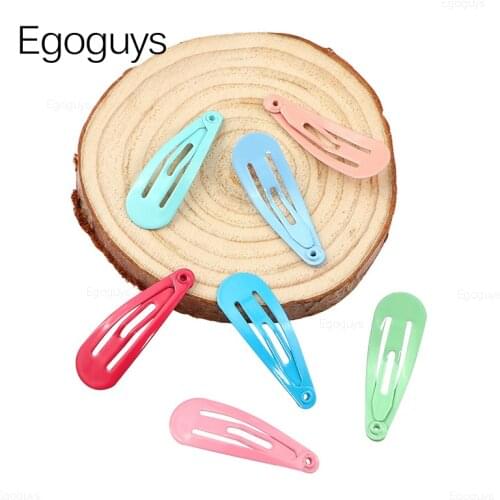 10PCS Girls Cute Candy Color Snap Hair Clips Children Metal BB Bobby Pins Baby Duckbill Hairpins Women Styling Tools Accessories