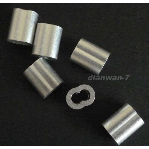Aluminum Crimping Loop Sleeves Cable Crimp 100PCS M1.5 Wholesale