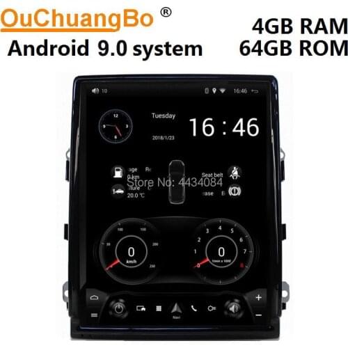 Ouchuangbo 10.4 inch tesla style vertical screen car stereo gps radio for Porsche Cayenne (2011-2016) support 6 core android 9.0
