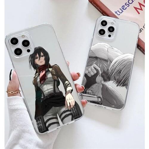 For Xiaomi Redmi Mi Note 10 11 9 8 Pro Poco X3 NFC M3 7 9T 5 8T 10S 9C K20 K40 Lite Attack On Titan Japanese Anime Cellular Case