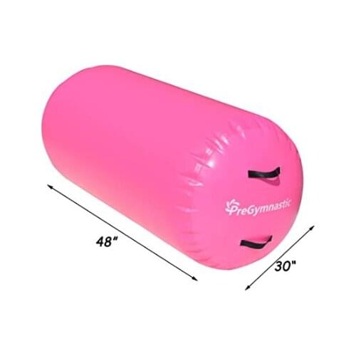 Free shipping 100X60CM Tumbling Inflatable Air Roller Air Barrel Home Large Yoga Gymnastics Exercise Cylinder Gym Beam Indoor