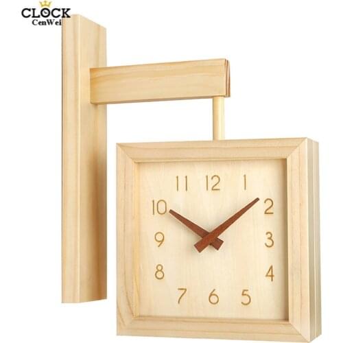 Double Sided Wall Clock Modern Design Nordic Guess Women Living Room Pow Patrol Europea Silent Reloj De Pared Secret Stash 5Q297