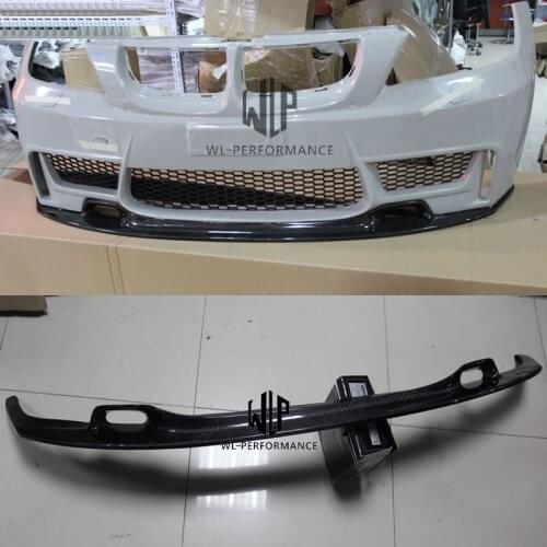 E90 1M High Quality Carbon Fiber Auto Front Bumper Splitter Lip Car Styling for BMW 3 Series E90 1M 2005-2008