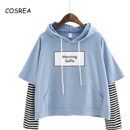 Exo Clothes Womens Hoodies Pullover Long Sleeve Top Coat Striped Sleeve Exo Hat Womens Hoodies Pullover Knitted Exo Necklace