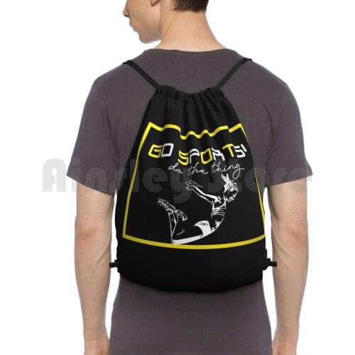 Go Sports! Do The Thing Backpack Drawstring Bag Riding Climbing Gym Bag Go Sports Do The Thing Win The Points Go Sports Do
