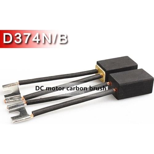 Wear-resistant D374N Double line carbon brush 10 12.5 16 20 25 30 32 40 50 60mm,Wear-resistant graphite DC motor carbon brushes