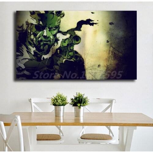 Metal Gear Solid Snake Wallpapers HD Canvas Painting Print Living Room Home Decor Modern Wall Art Oil Painting Poster Artwork