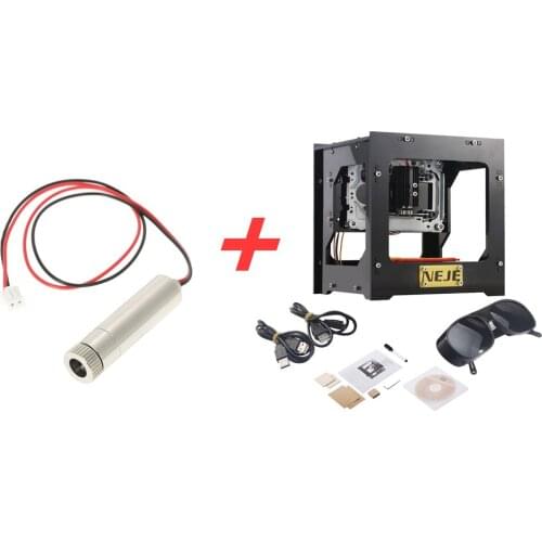 Mini USB Laser Engraver DIY Print Engraving Machine DK-8-KZ 1000mW Off-line Operation + 1000mW 405nm Violet Light Laser Head