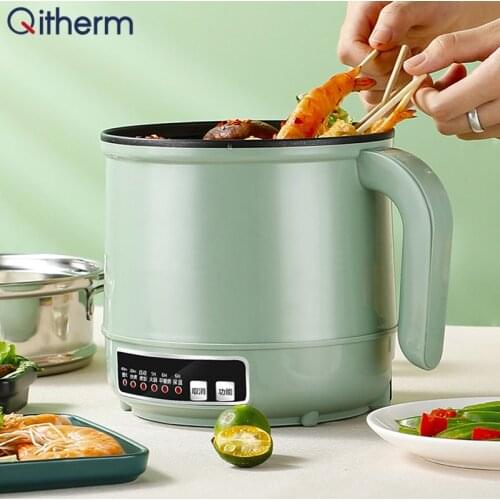 220V/110V Multifunction Electric Cooking Machine 1/2 Layer Stainless Steel Rice Cooker Hotpot Noodles Food Steamer Heating Pot