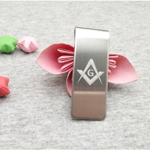 Fashion stainless steel currency dollars clip free customized with your Company logo 100pcs a lot best gifts for business