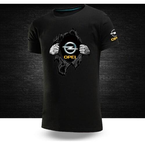 OPEL Logo Six colors Mens Summer Brand New Cotton T-shirt Short-sleeve Man Short Sleeve Men T-shirts For Male Custom Tops