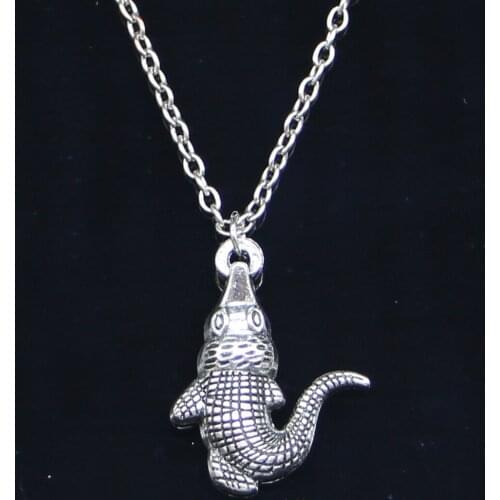 New Fashion Necklace 26x20mm crocodile alligator Pendants Short Long Women Men Colar Gift Jewelry Choker