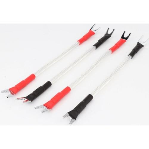 Hi-End Hifi audio Odin Silver Plated Jumper Cable, hifi speaker Jumper speaker cable, audio jumper Cable Bridge Cable