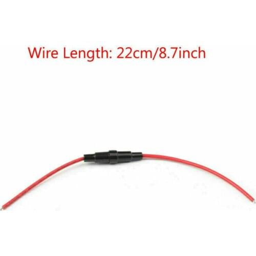 Glass fuse holder Screw Type 5X20mm 6x30mm with 22 AWG Wire Cable 250V Glass fuse tube fuse casing
