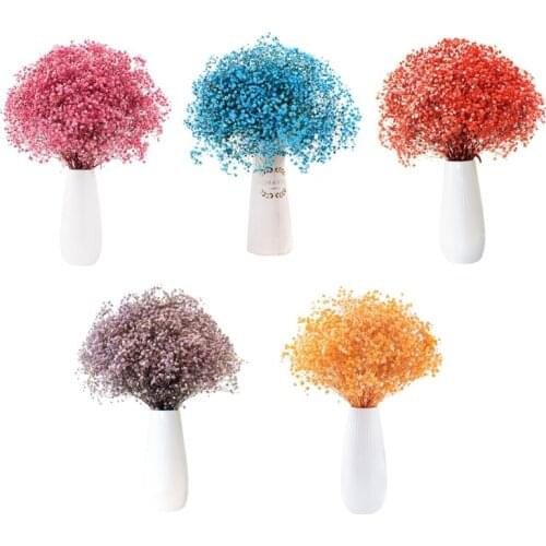 Dried Flowers Gypsophila Bouquet Artificial Flower Natural Color No Vase