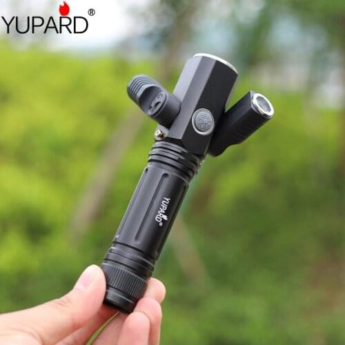 DeformableT6+2 XPE LED 4 modes Flashlight Super bright Torch Powered for camping Hunting tactical flashlight+ 18650 battery