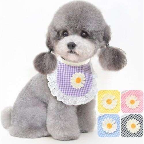 Dog bib Pet Bandanas Collar for Dogs cat bib Triangular Bibs Scarf Pattern Pet saliva towel Puppy high quality Accessories 2021