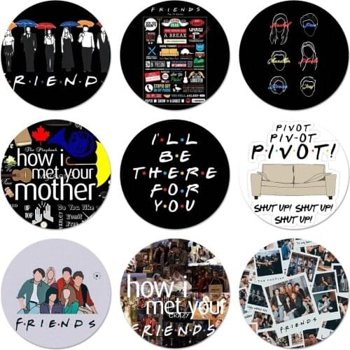 58mm friend tv series how i met your mother Badge Brooch Pin Accessories For Clothes Backpack Decoration gift